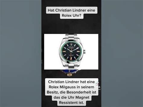 christian lindner trägt rolex milgauss|john lindner watch.